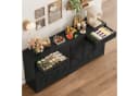 HOMECHO Sideboard 180 cm breit Küchenschrank mit Arbeitsplatte, 6 Türen und 2 Schubladen Bild 3