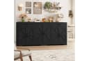 HOMECHO Sideboard 180 cm breit Küchenschrank mit Arbeitsplatte, 6 Türen und 2 Schubladen Bild 5