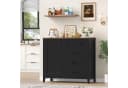 HOMECHO Buffet Sideboard Küchenschrank Weiß/Braun 5 Schubladen 1 Tür Bild 1