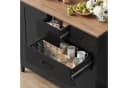 HOMECHO Buffet Sideboard Küchenschrank Weiß/Braun 5 Schubladen 1 Tür Bild 4