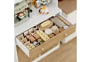 HOMECHO Küchenbuffet 180cm Weiß mit Arbeitsplatte 4 Türen 2 Schubladen Bild 3