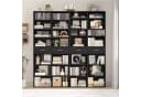 HOMECHO Bücherregal 185,5 cm hoch Standregal mit 8 Ebenen und 2 Schubladen Bild 1