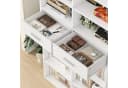 HOMECHO Bücherregal 185,5 cm hoch Standregal mit 8 Ebenen und 2 Schubladen Bild 3
