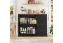 HOMECHO Sideboard Weiß & Braun mit Arbeitsplatte Bild 4