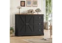 HOMECHO Sideboard Weiß & Braun mit Arbeitsplatte Bild 5
