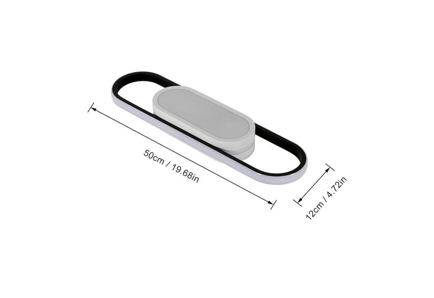 Riserva LED Deckenleuchte Büro Deckenleuchte Einstellbare Farbtemperatur Ovales Design
