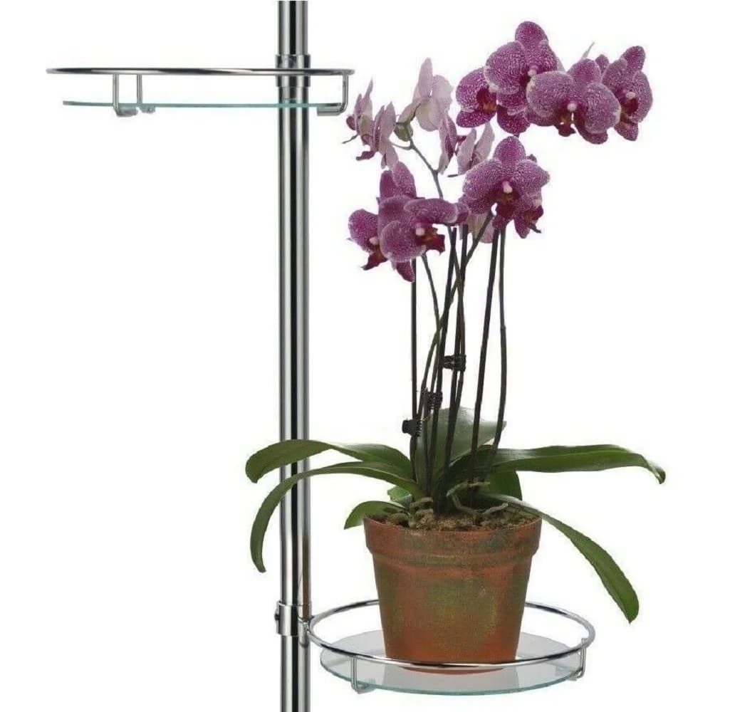 Meinposten Teleskop-Blumenregal Silber Höhenverstellbar - Bild 3