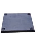 Meinposten Dekoteller Schwarz Dekoschale Metall Teller Schale Alu Deko 25x25 Bild 1