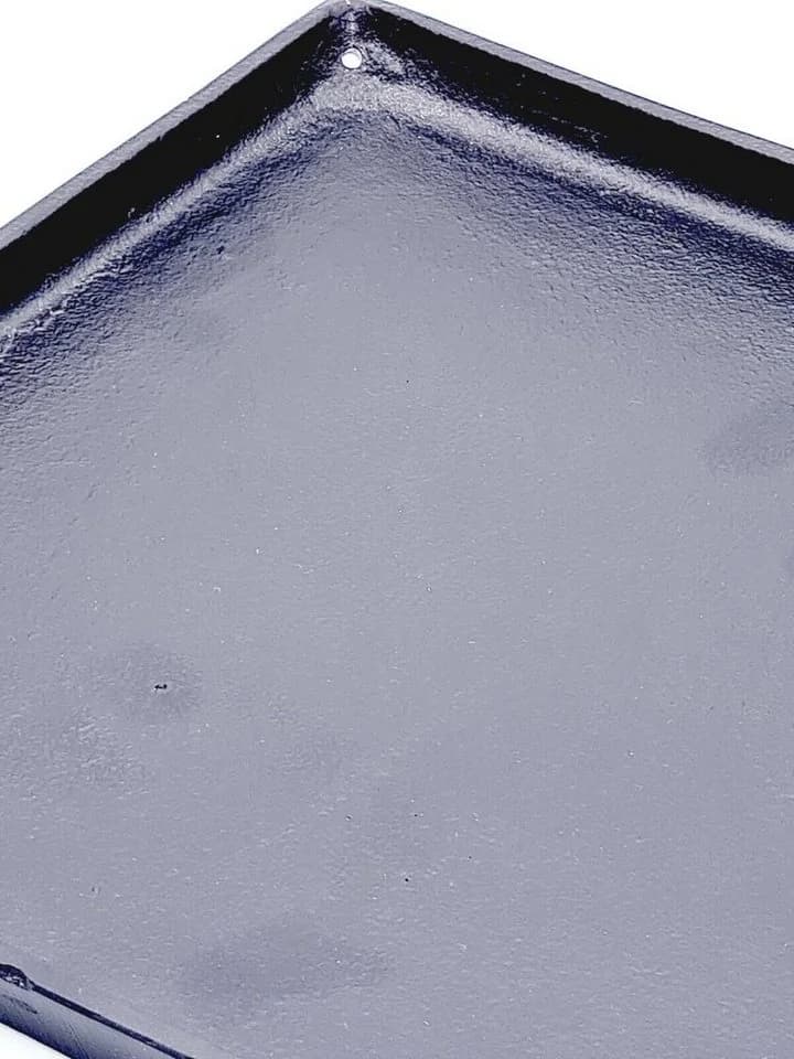 Meinposten Dekoteller Schwarz Dekoschale Metall Teller Schale Alu Deko 25x25 - Bild 3