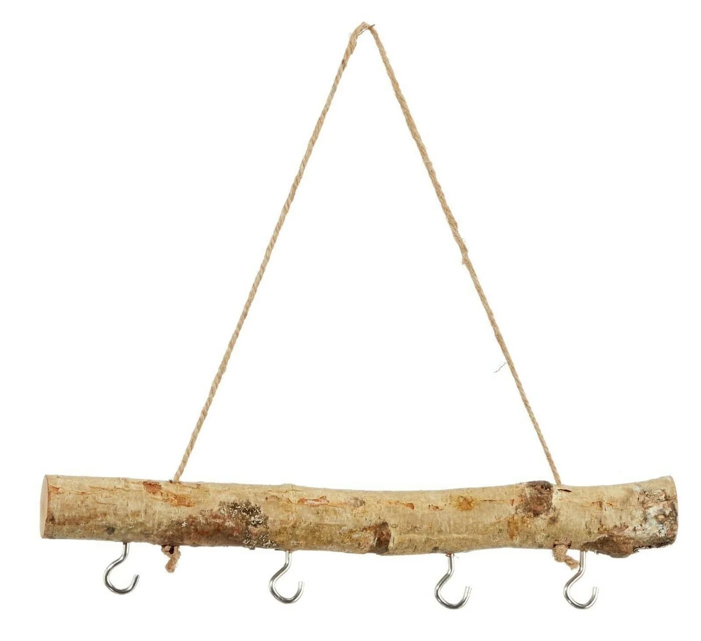 Meinposten Fensterdekoration Dekozweig Holz 4 Haken Fensterhänger Braun Natur Landhaus Dekoast 30cm - Bild 2