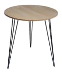 Meinposten Beistelltisch rund Holz Metall 40 cm Bild 2