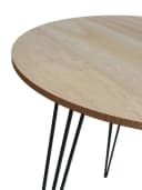 Meinposten Beistelltisch rund Holz Metall 40 cm Bild 3