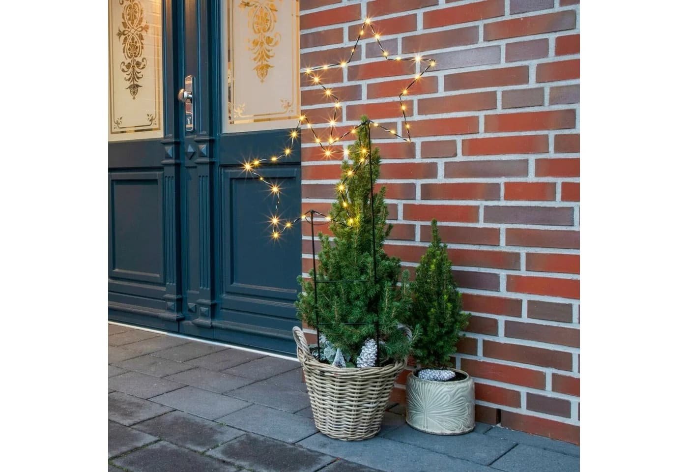 Meinposten LED-Lichterkette Gartenstecker Stern 50x98 cm, batteriebetrieben - Bild 2
