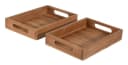 Meinposten Teakholz Tablett Serviertablett Bild 1