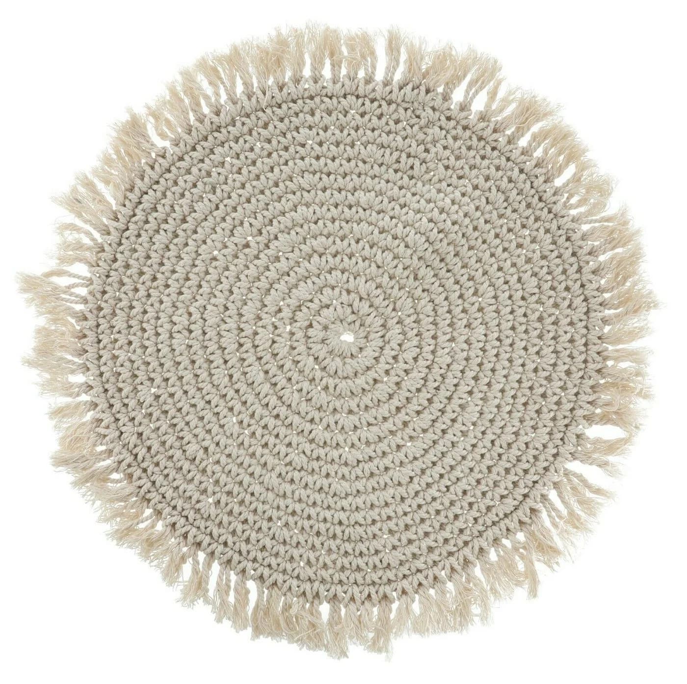 Boho Makramee Platzset aus Baumwolle und Polyester - Bild 2