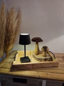 Meinposten Dekotablett Holz Mango Braun 2 Metallgriffen Bild 3