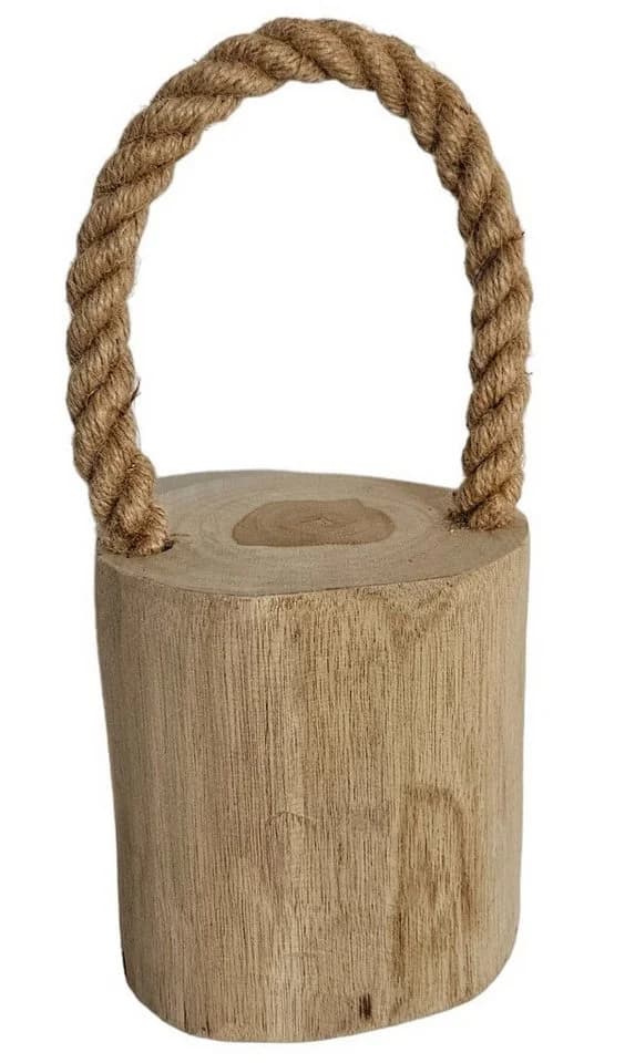 Meinposten Türstopper Holz Maritim Rustikal Teakholz Natur - Bild 2