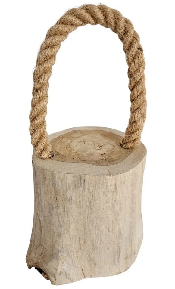 Meinposten Türstopper Holz Maritim Rustikal Teakholz Natur - Bild 4