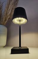 Meinposten LED Tischleuchte Touch dimmbar schwarz kabellos Bild 4