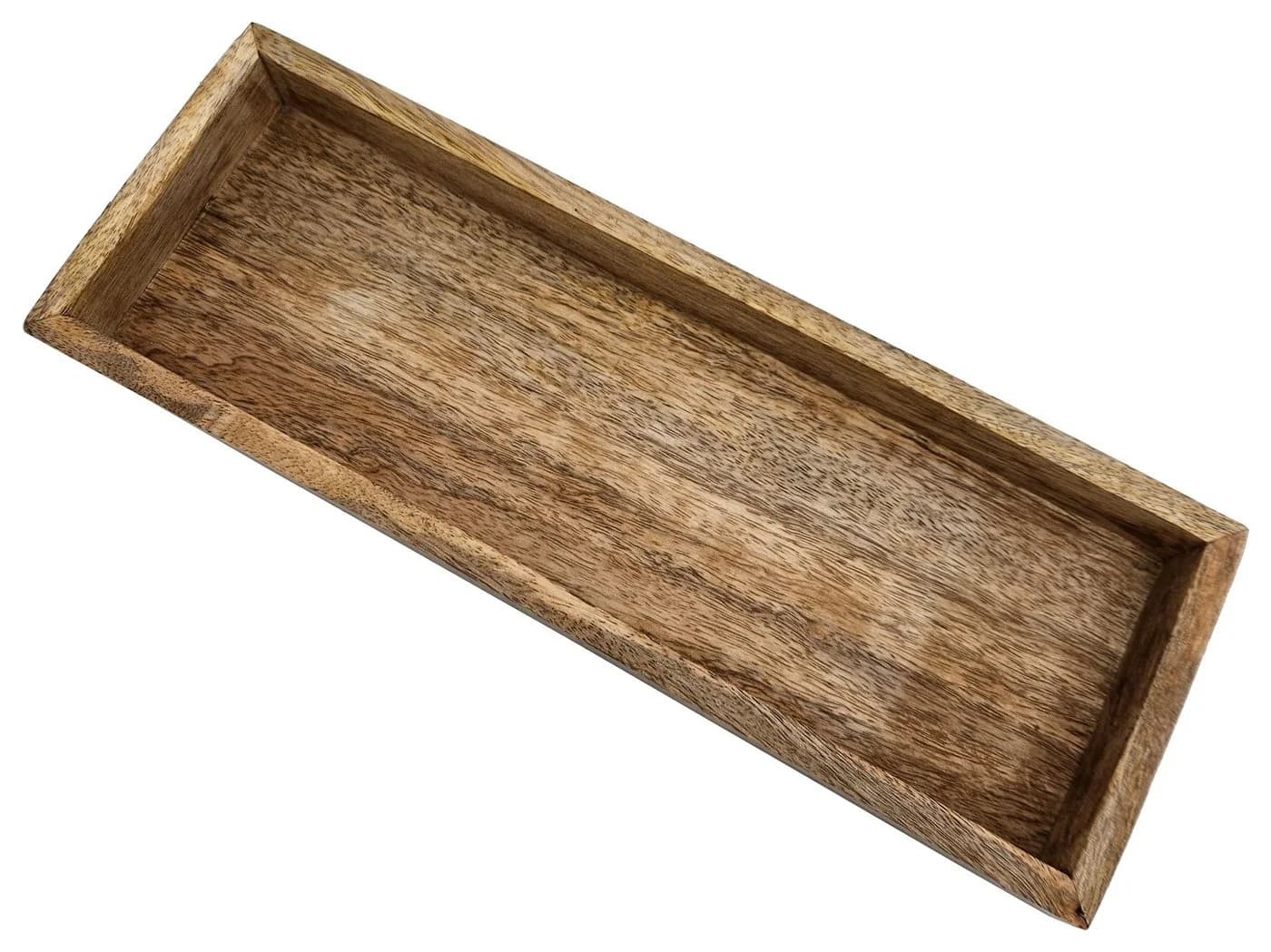Meinposten Dekotablett Mangoholz 34x12 cm - Bild 3