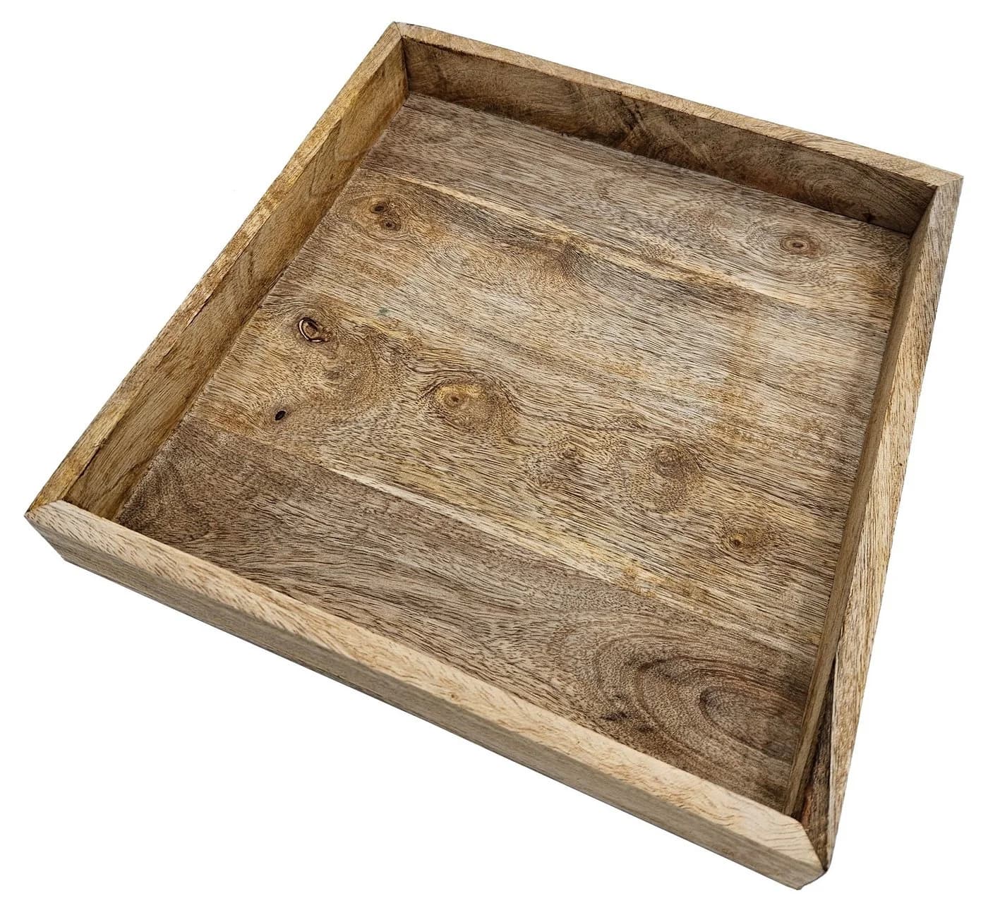 Meinposten Dekotablett Massivholz Mangoholz 30x30 cm - Bild 2