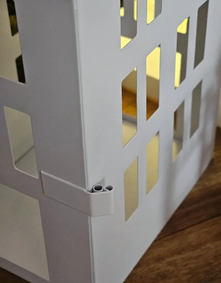 Meinposten Windlicht 3 Laternenhäuser Metall weiß 3er Set - Bild 5