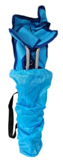 Meinposten Kinder-Klappstuhl Camping Garten blau/grün/rot Bild 3