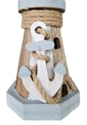 Meinposten Leuchtturm Fensterdekoration Holz LED Beleuchtung Maritim 24 cm Bild 5