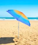 Meinposten Sonnenschirm blau gelb bunt UV 50+ 155 cm Bild 4