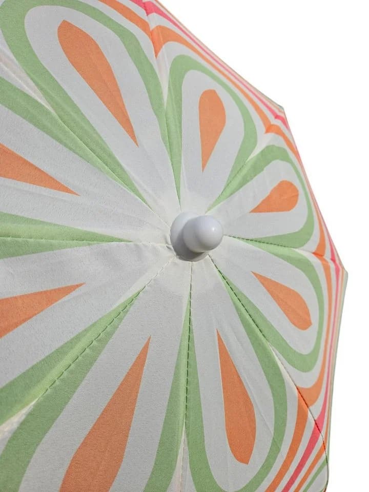 Meinposten Sonnenschirm Strandschirm UV 30+ Balkonschirm Blau Grün - Bild 5