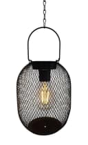 Meinposten LED Solarleuchte Gartenleuchte Metall Schwarz Warmweiß Bild 2