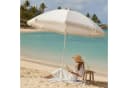 Meinposten Sonnenschirm Creme Fransen UV30+ 155cm Bild 1