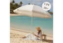 Meinposten Sonnenschirm Creme Fransen UV30+ 155cm Bild 3