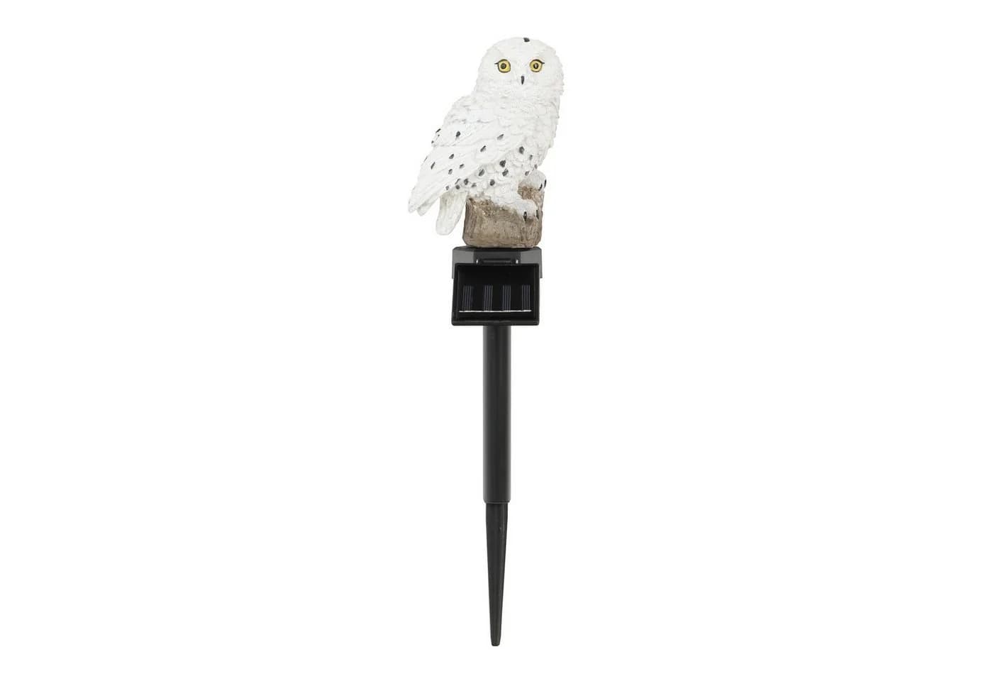 Meinposten Schneeeule Solarleuchte Gartenstecker Weiß - Bild 2