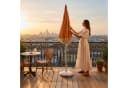Meinposten Sonnenschirm BOHO Braun UV30+ Fransen 150cm Bild 3