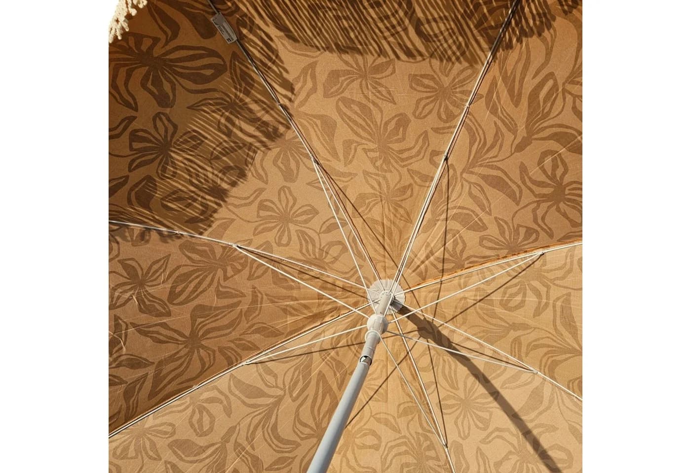 Meinposten Sonnenschirm BOHO Braun UV30+ Fransen 150cm - Bild 4