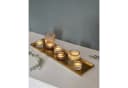 Meinposten Dekotablett Gold Aluminium Rechteckig Bild 1