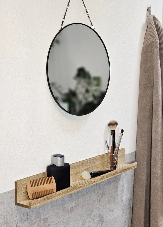 Meinposten Schweberegal Holzregal Braun - Bild 3