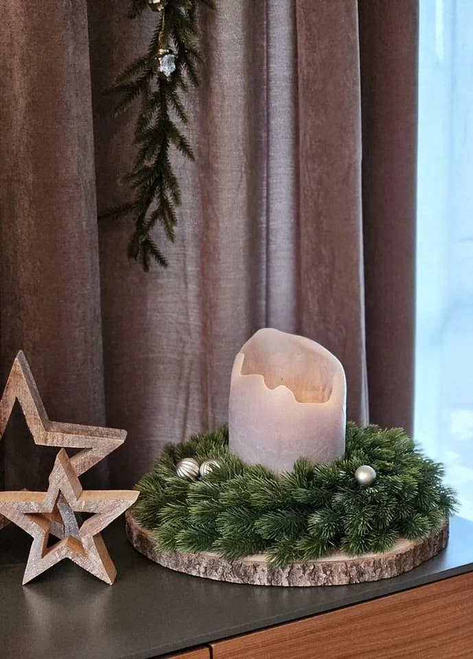 Meinposten Adventskranz Tannenkranz Grün Ø 40cm - Bild 3