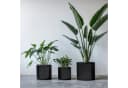 Meinposten Blumentopf 3er Set schwarz rund Metall Bild 1