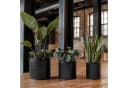 Meinposten Blumentopf 3er Set schwarz rund Metall Bild 3