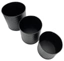 Meinposten Blumentopf 3er Set schwarz rund Metall Bild 5