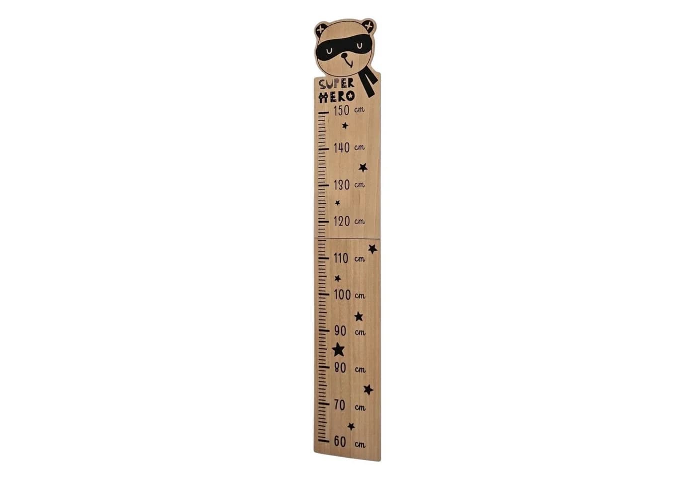 Meinposten Kinder Messlatte Holz 60-150 cm Braun - Bild 2