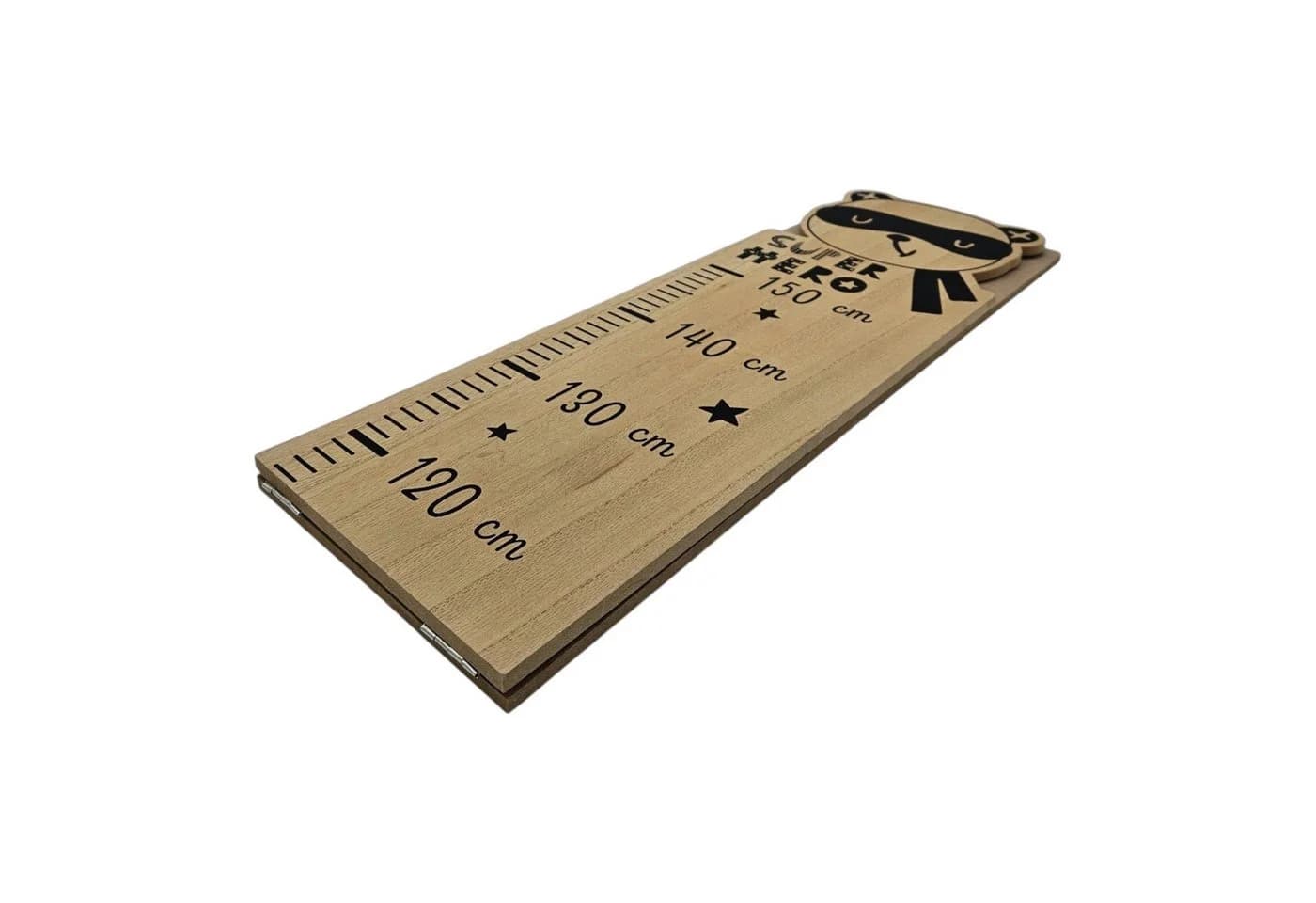 Meinposten Kinder Messlatte Holz 60-150 cm Braun - Bild 4