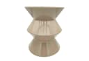 Retro Beistelltisch aus Metall in Beige Bild 2