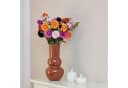 Meinposten Blumenvase Retro Metall Beige Terrakotta 30 cm Bild 4