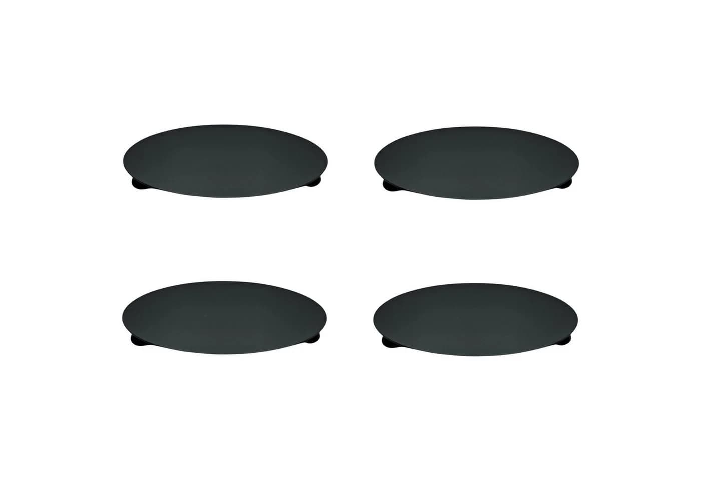 Meinposten Kerzenhalter Schwarz 4 Stück Metall - Bild 2