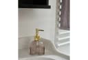 Meinposten Seifenspender Retro Braun Beige Gold Glas Bild 1