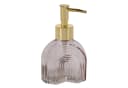 Meinposten Seifenspender Retro Braun Beige Gold Glas Bild 2