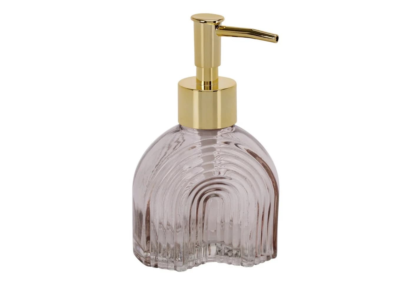 Meinposten Seifenspender Retro Braun Beige Gold Glas - Bild 2